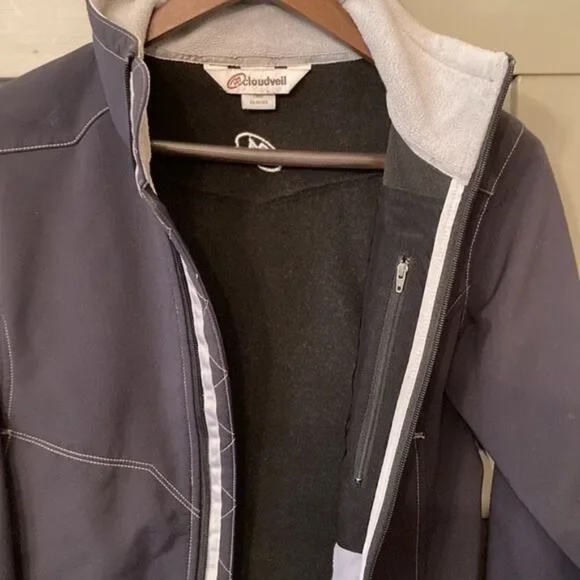 Cloudveil Windstopper Head Wall Soft Shell Full Zip Jacket Coat Black Size Smal - Picture 9 of 11